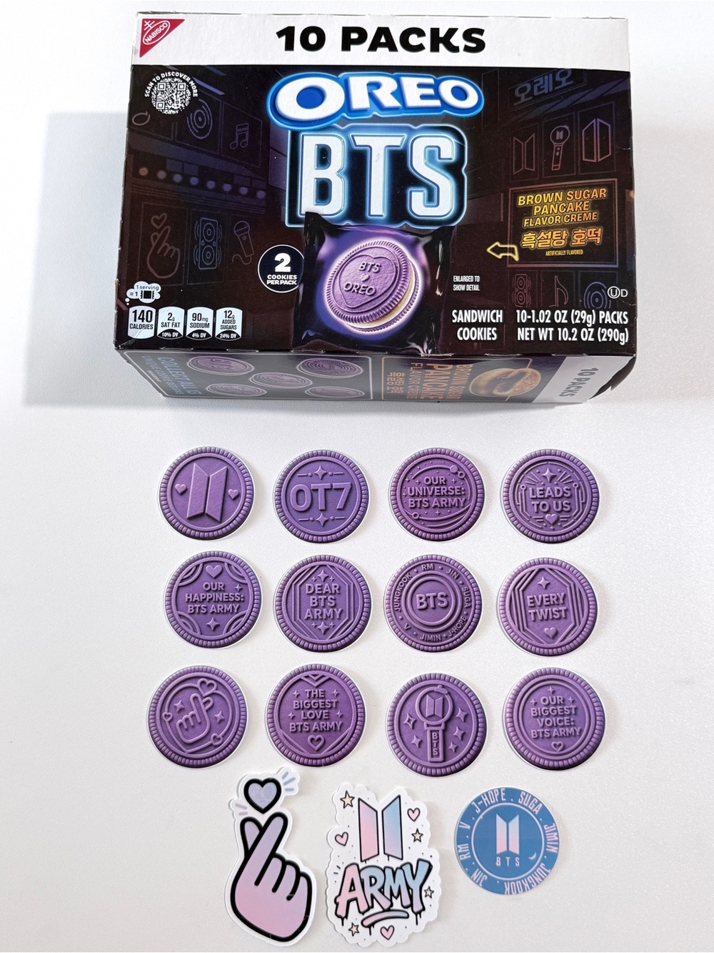 OREO BTS Snack Pack & 15 stickers